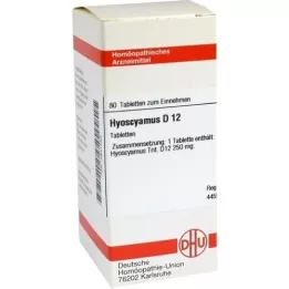 HYOSCYAMUS D 12 tabletten, 80 stuks