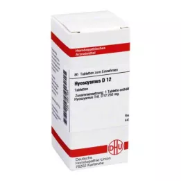 HYOSCYAMUS D 12 tabletten, 80 stuks