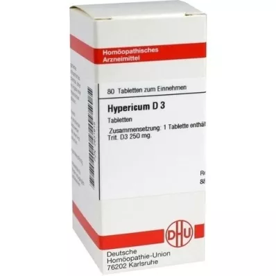 HYPERICUM D 3 tabletten, 80 st