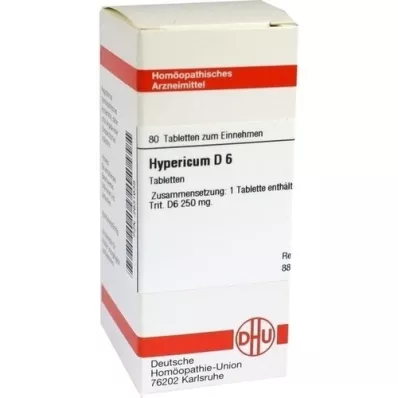 HYPERICUM D 6 tabletten, 80 stuks