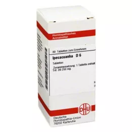 IPECACUANHA D 6 tabletten, 80 stuks