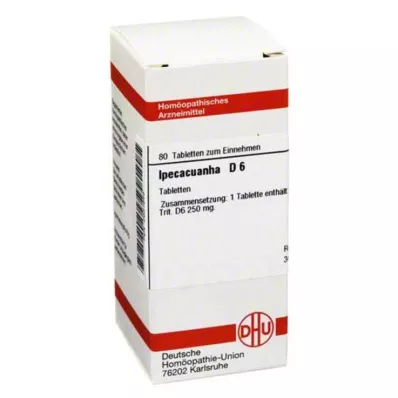 IPECACUANHA D 6 tabletten, 80 stuks
