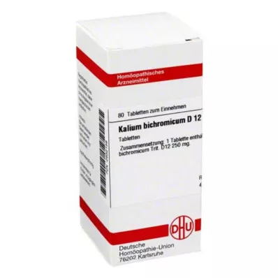KALIUM BICHROMICUM D 12 tabletten, 80 stuks KALIUM BICHROMICUM D 12 tabletten, 80 stuks