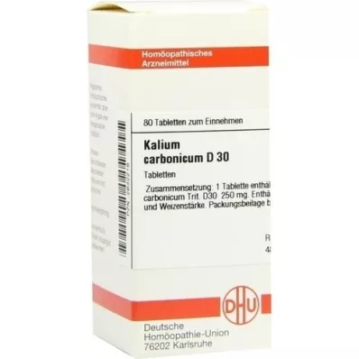 KALIUM CARBONICUM D 30 tabletten, 80 st