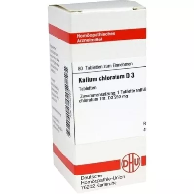 KALIUM CHLORATUM D 3 tabletten, 80 st