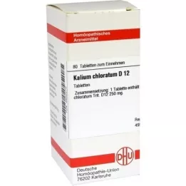 KALIUM CHLORATUM D 12 tabletten, 80 stuks