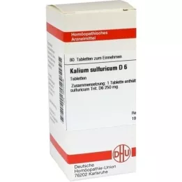 KALIUM SULFURICUM D 6 tabletten, 80 stuks