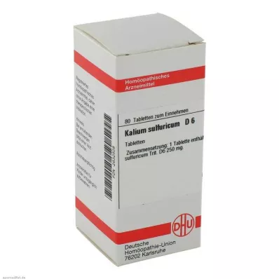 KALIUM SULFURICUM D 6 tabletten, 80 stuks