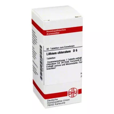 LITHIUM CHLORATUM D 6 tabletten, 80 stuks LITHIUM CHLORATUM D 6 tabletten, 80 stuks