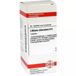 LITHIUM CHLORATUM D 6 tabletten, 80 stuks