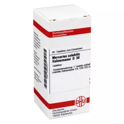 MERCURIUS SOLUBILIS Hahnemanni D 30 tabletten, 80 st