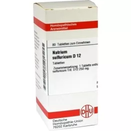 NATRIUM SULFURICUM D 12 tabletten, 80 stuks