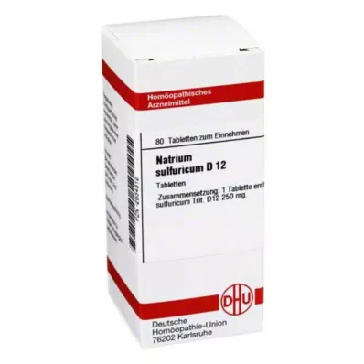 NATRIUM SULFURICUM D 12 tabletten, 80 stuks