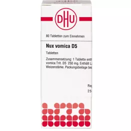 NUX VOMICA D 5 tabletten, 80 st