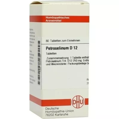 PETROSELINUM D 12 tabletten, 80 stuks