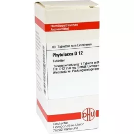 PHYTOLACCA D 12 tabletten, 80 stuks