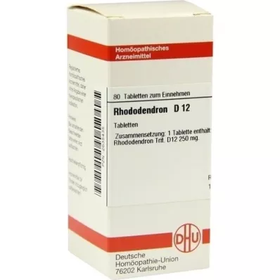 RHODODENDRON D 12 tabletten, 80 stuks