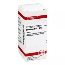 RHODODENDRON D 12 tabletten, 80 stuks