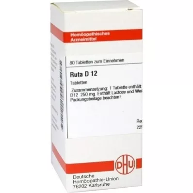 RUTA D 12 tabletten, 80 stuks