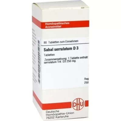 SABAL SERRULATUM D 3 tabletten, 80 st