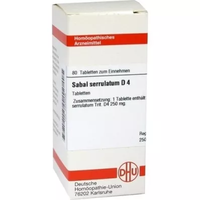 SABAL SERRULATUM D 4 tabletten, 80 st