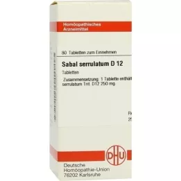 SABAL SERRULATUM D 12 tabletten, 80 stuks