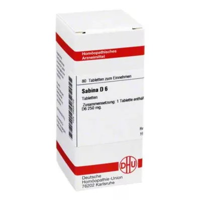 SABINA D 6 tabletten, 80 stuks