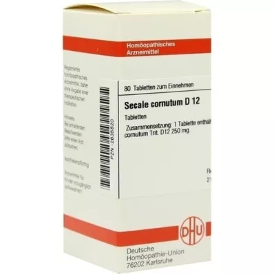 SECALE CORNUTUM D 12 tabletten, 80 stuks