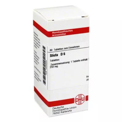 STICTA D 6 tabletten, 80 stuks STICTA D 6 tabletten, 80 stuks