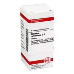 STRONTIUM CARBONICUM D 6 tabletten, 80 stuks