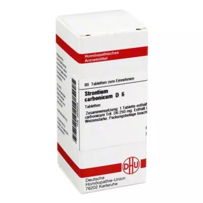 STRONTIUM CARBONICUM D 6 tabletten, 80 stuks STRONTIUM CARBONICUM D 6 tabletten, 80 stuks