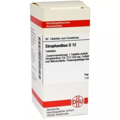 STROPHANTHUS D 12 tabletten, 80 stuks