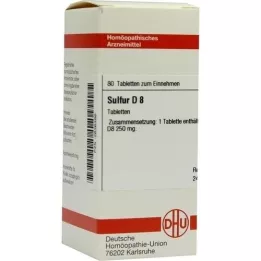 SULFUR D 8 tabletten, 80 stuks