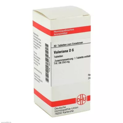 VALERIANA D 6 tabletten, 80 stuks VALERIANA D 6 tabletten, 80 stuks