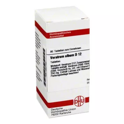 VERATRUM ALBUM D 12 tabletten, 80 stuks VERATRUM ALBUM D 12 tabletten, 80 stuks