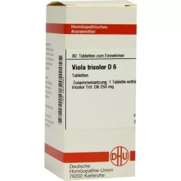 VIOLA TRICOLOR D 6 tabletten, 80 stuks