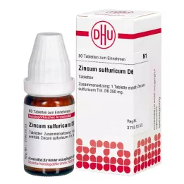 ZINCUM SULFURICUM D 6 tabletten, 80 stuks