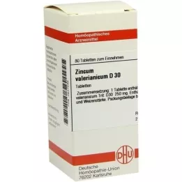 ZINCUM VALERIANICUM D 30 tabletten, 80 st