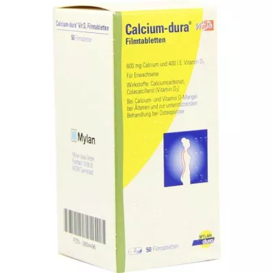 CALCIUM DURA Vit D3 filmomhulde tabletten, 50 st