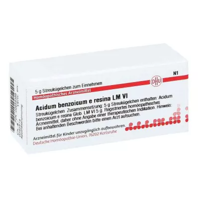 ACIDUM BENZOICUM e resina LM VI Bolletjes, 5 g ACIDUM BENZOICUM e resina LM VI Bolletjes, 5 g
