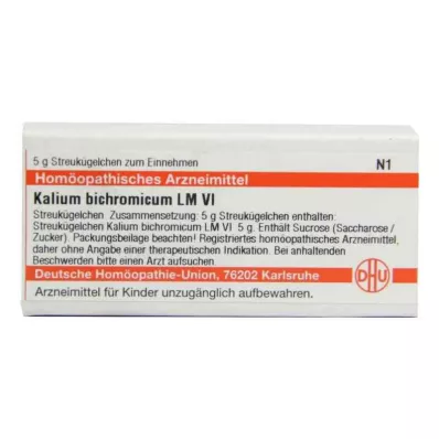 KALIUM BICHROMICUM LM VI Bolletjes, 5 g KALIUM BICHROMICUM LM VI Bolletjes, 5 g