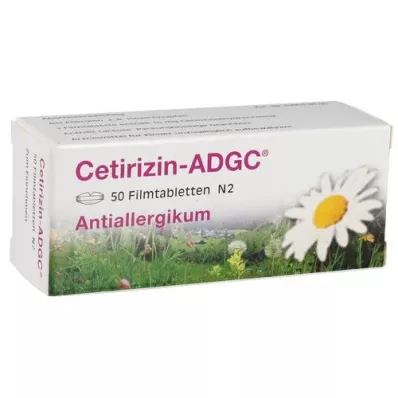 CETIRIZIN ADGC Filmomhulde tabletten, 50 stuks