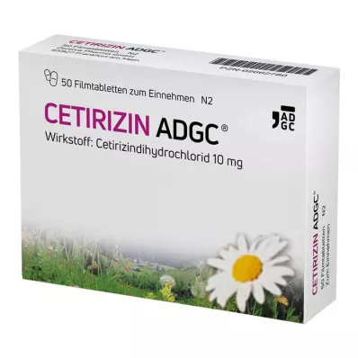 CETIRIZIN ADGC Filmomhulde tabletten, 50 stuks