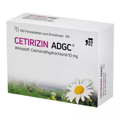 CETIRIZIN ADGC Filmomhulde tabletten, 100 stuks CETIRIZIN ADGC Filmomhulde tabletten, 100 stuks