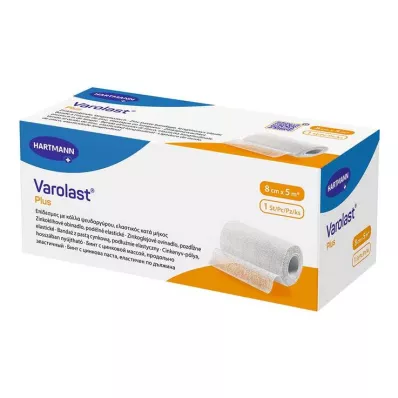 VAROLAST Plus zinklijmverband 8 cmx5 m, 1 st VAROLAST Plus zinklijmverband 8 cmx5 m, 1 st