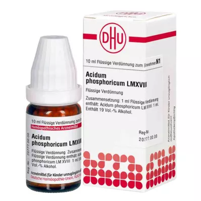 ACIDUM PHOSPHORICUM LM XVIII Verdunning, 10 ml ACIDUM PHOSPHORICUM LM XVIII Verdunning, 10 ml