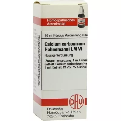 CALCIUM CARBONICUM Hahnemanni LM VI Verdunning, 10 ml