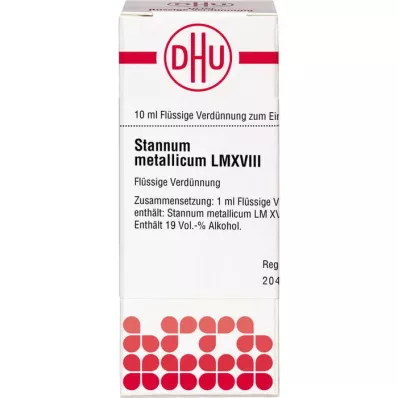 STANNUM METALLICUM LM XVIII Verdunning, 10 ml