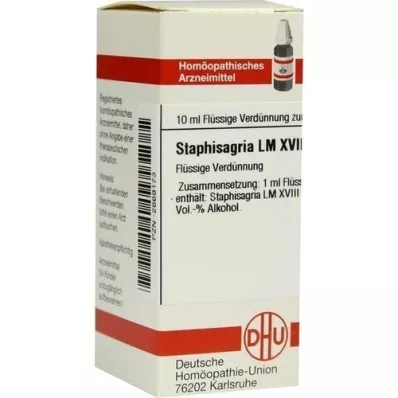 STAPHISAGRIA LM XVIII Verdunning, 10 ml