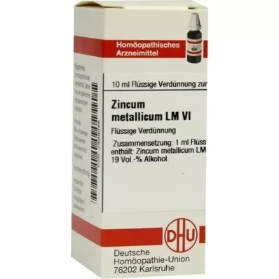ZINCUM METALLICUM LM VI Verdunning, 10 ml